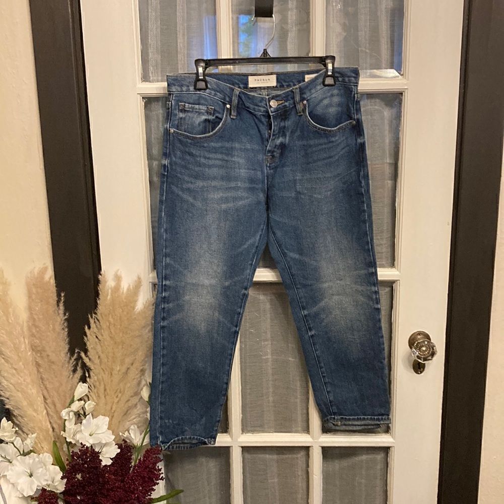 Pacsun Girlfriend Cut Cropped Denim